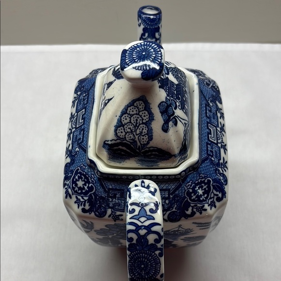 Vintage Moriyama Blue Willow Tea Pot - Picture 6 of 10